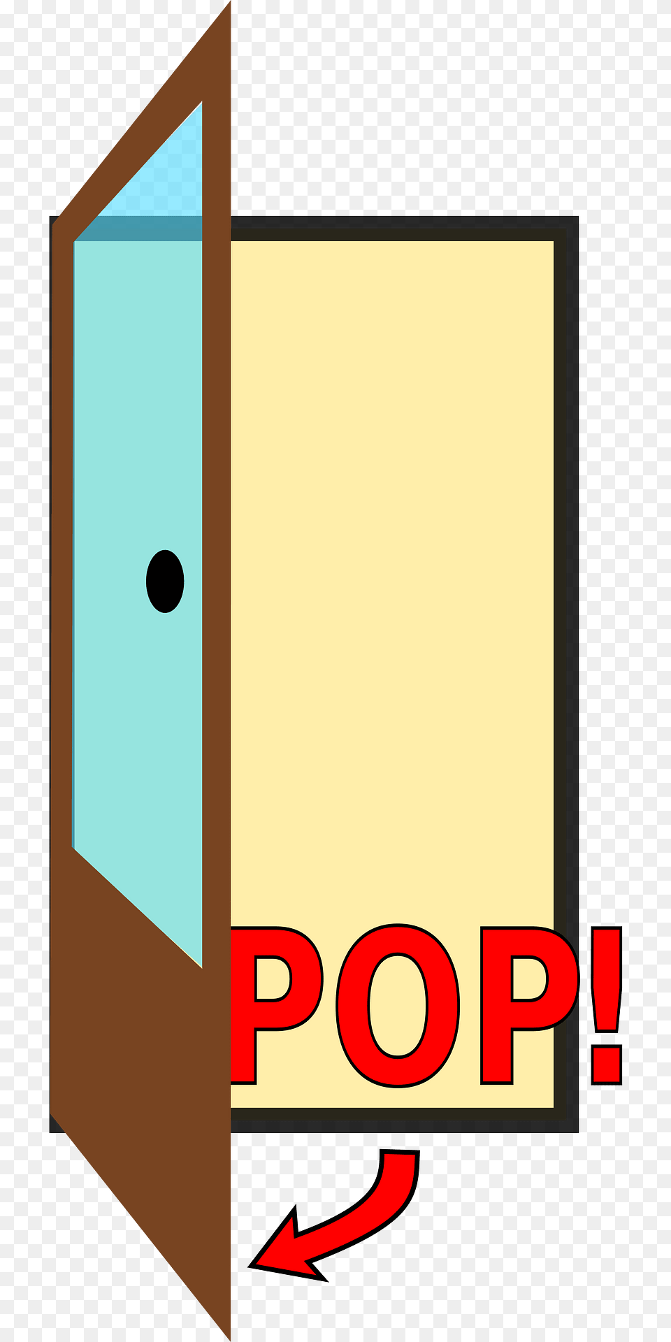 Sign Quotpop The Doorquot Clipart Png Image