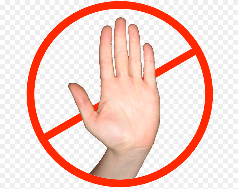 Sign Stop, Body Part, Finger, Hand, Person Png