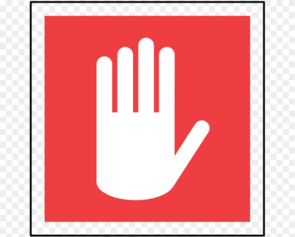 Sign Stop Image Iconstop, Clothing, Glove, Symbol, Cutlery Free Transparent Png