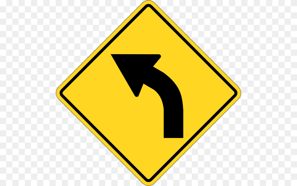 Sign Turn Left Clip Art, Road Sign, Symbol Free Transparent Png