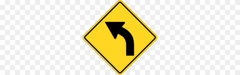 Sign Turn Left Clip Art, Symbol, Road Sign Free Transparent Png
