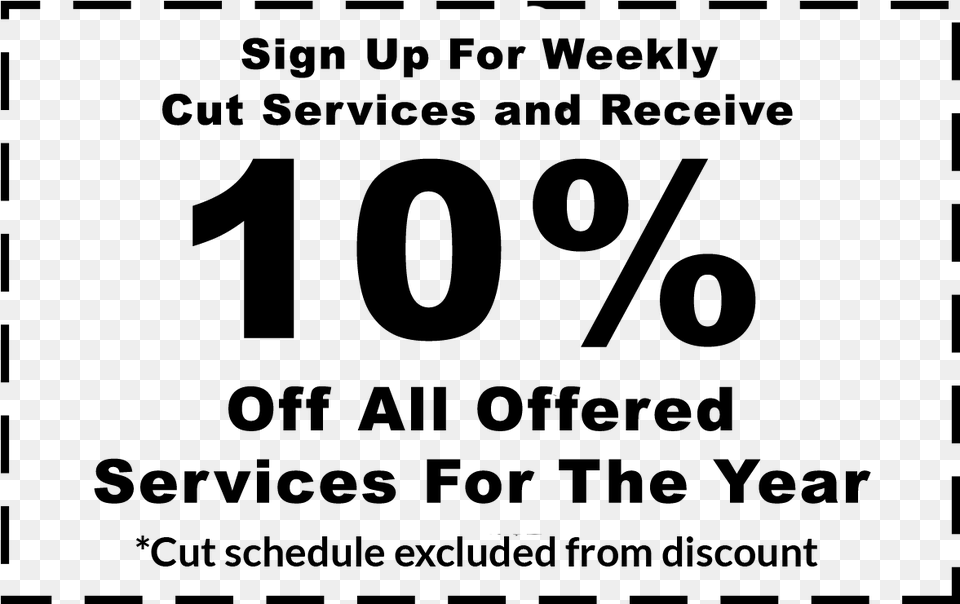 Sign Up For Weekly Cut Services And Receive 10 Off Propnex, Gray Png