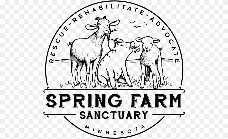 Sign Up Now To Stay Up To Date With Spring Farm Sanctuary Animal Farm Logo Png Image