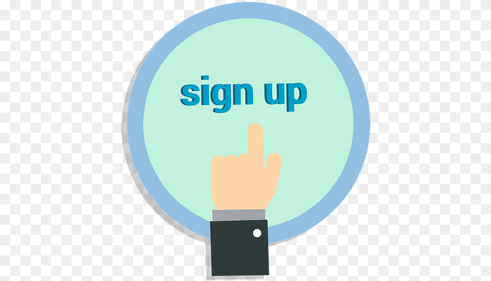 Sign Up Registration Website Icon Account Sign Up Icon, Body Part, Hand, Person, Finger Png Image