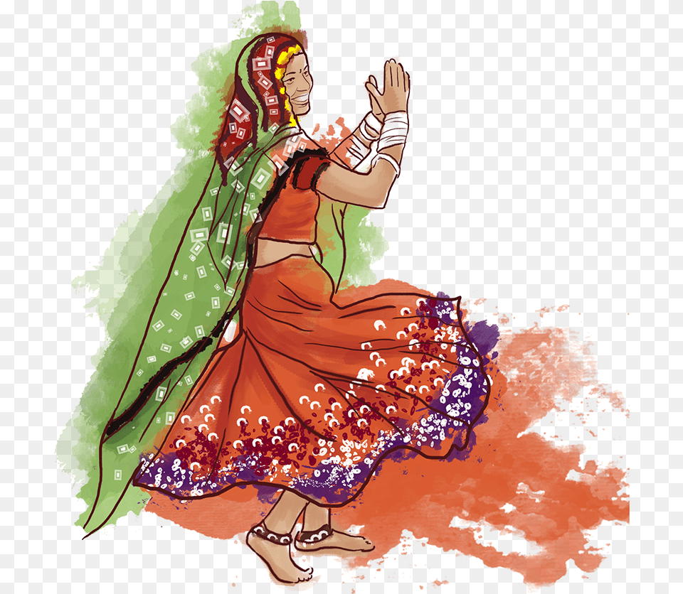 Sign Up To Join The Conversation Gujarati Artwork, Person, Dancing, Leisure Activities, Adult Free Png Download