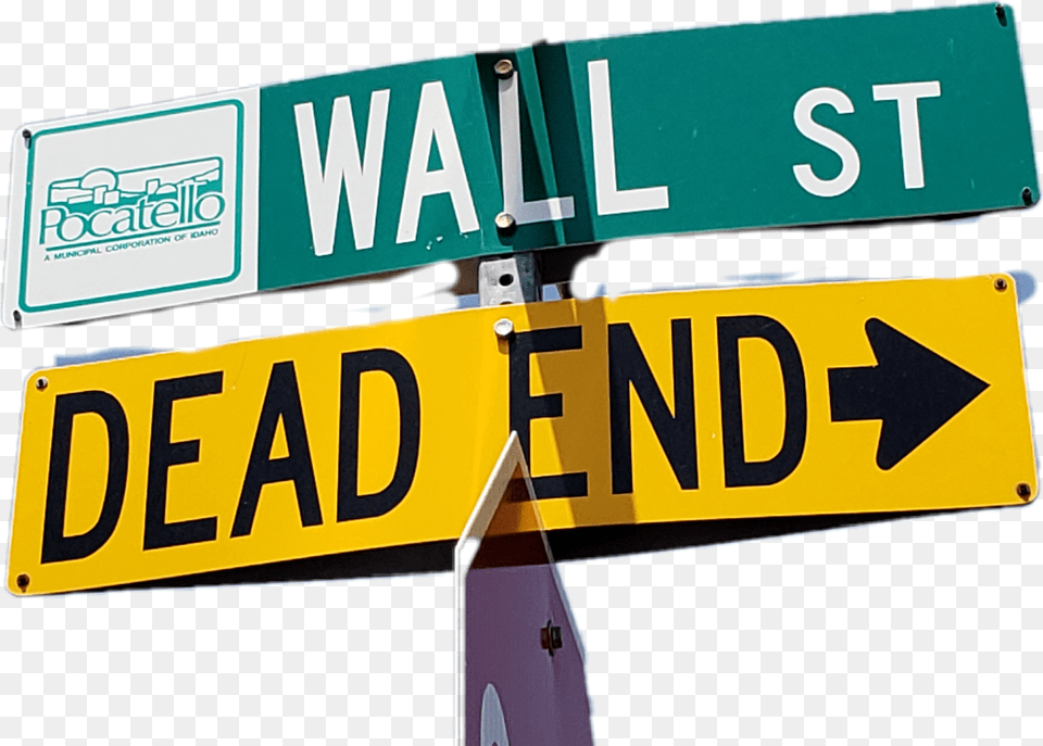 Sign Wallstreet Deadend Sign, Road Sign, Symbol Free Png