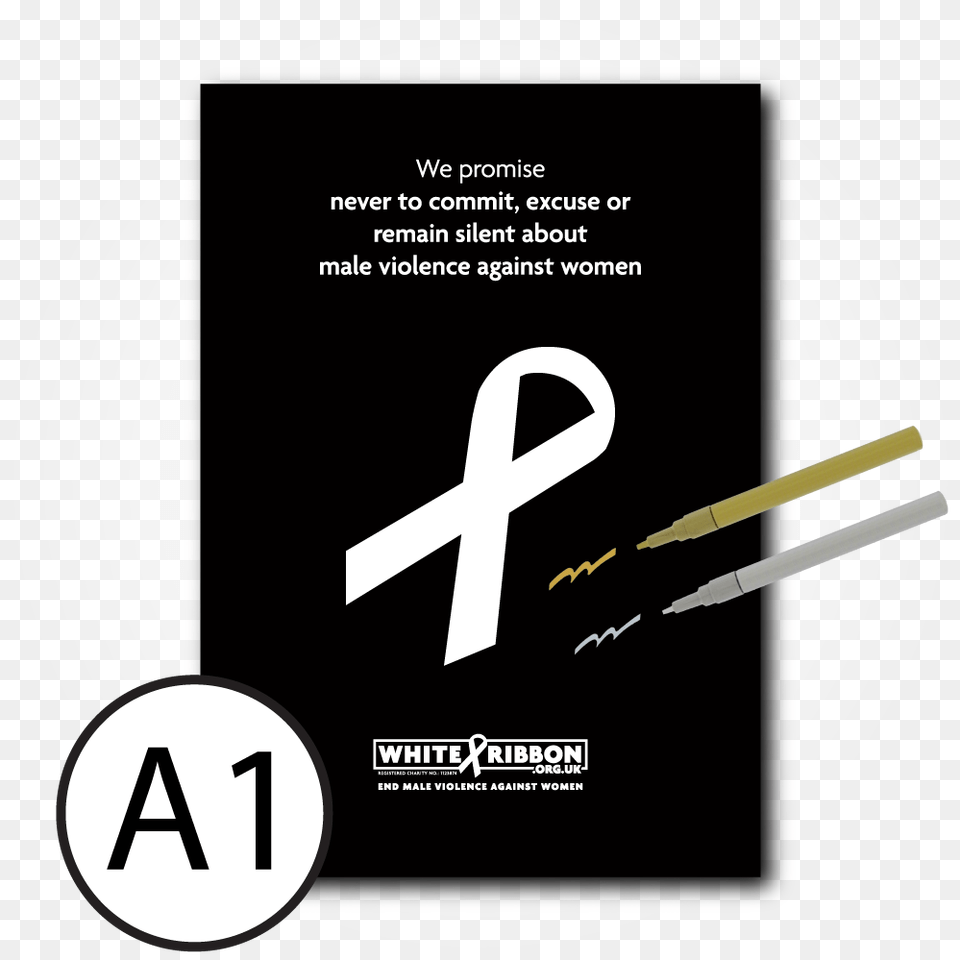 Signable U0027promiseu0027 Poster U2014 White Ribbon Uk Horizontal, Advertisement, Disk Png