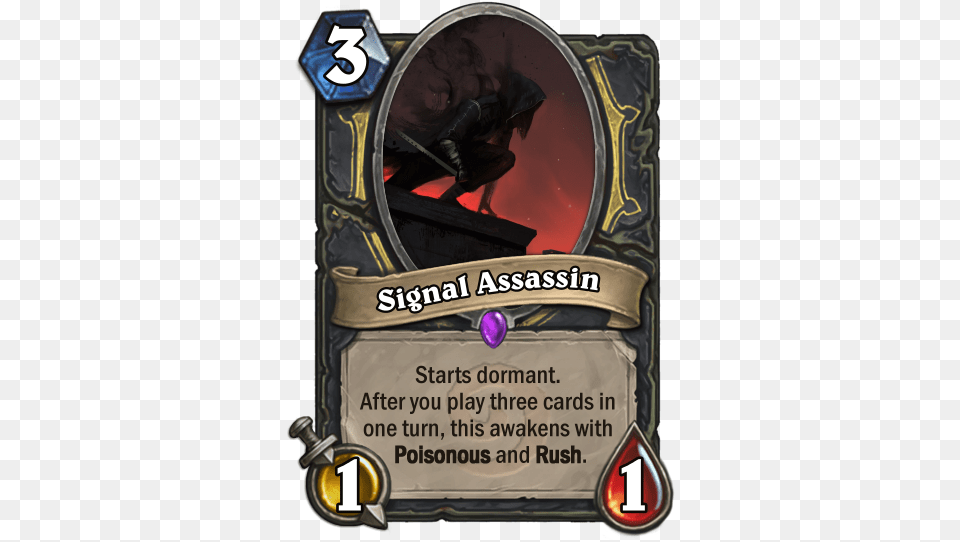 Signal Assassin Starts Dormant Witchwood Honest Cards, Adult, Male, Man, Person Png