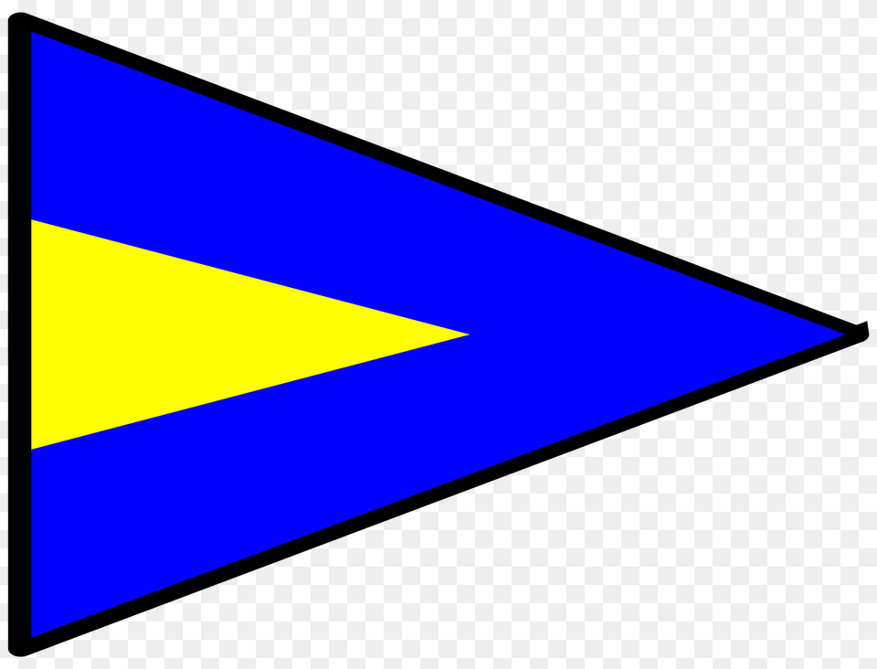 Signal Flag Alt 1st Clipart, Triangle, White Board Png Image