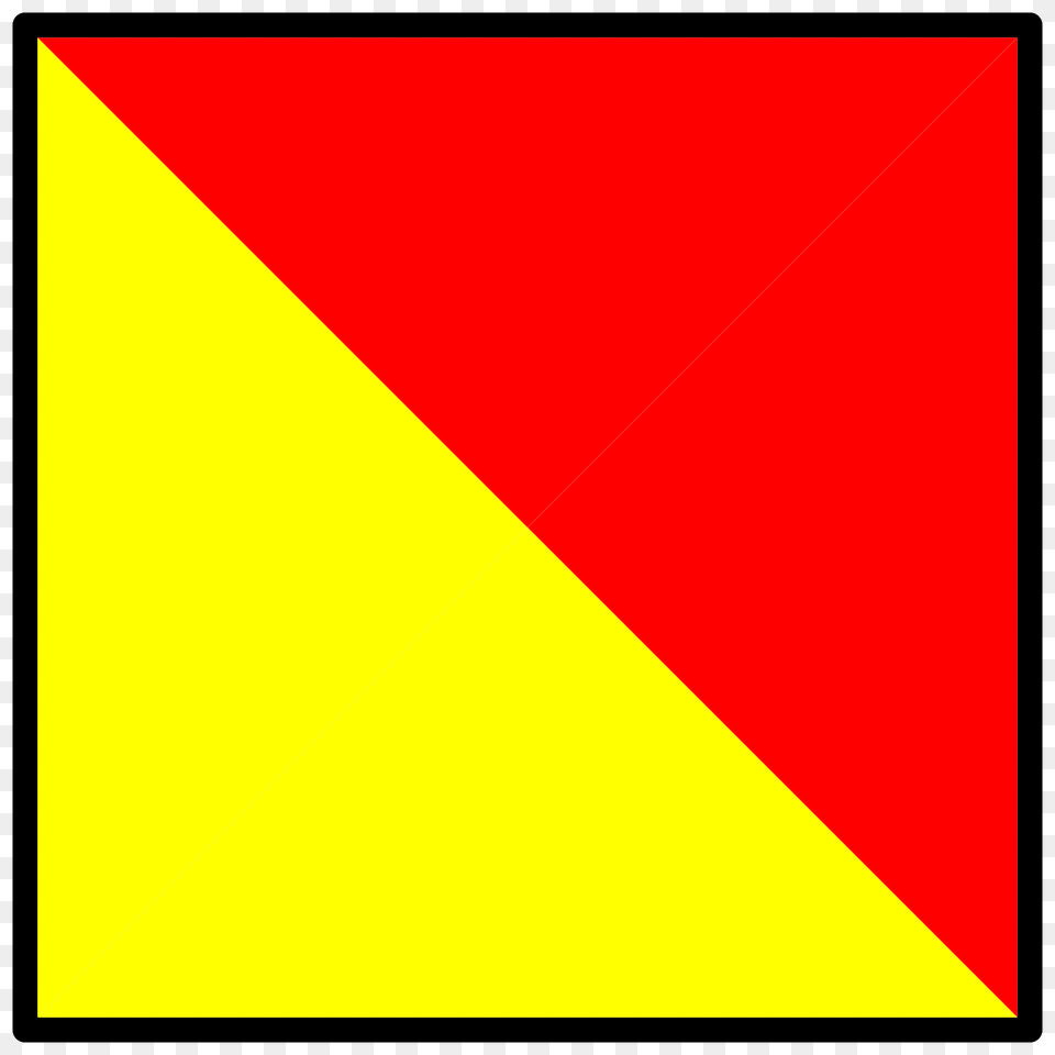 Signal Flag Oscar Clipart, Triangle Png Image
