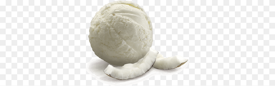 Signature Coconut Coconut Ice Cream, Dessert, Food, Ice Cream, Fruit Free Png