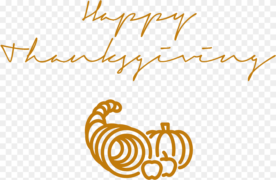 Signature Cornucopia Transparent Happy Thanksgiving Email Signature, Handwriting, Text Free Png