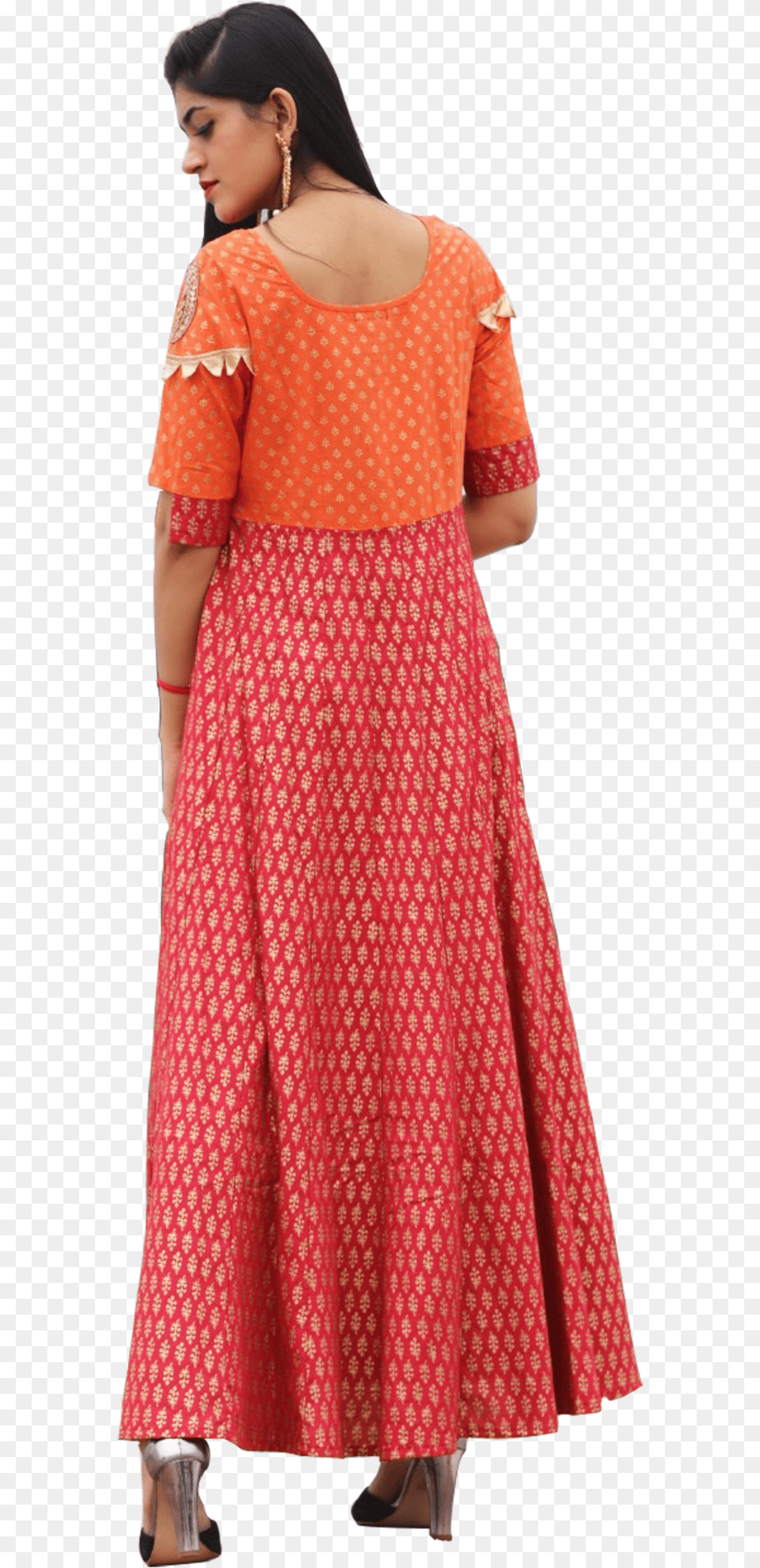 Signature Kesavi Cotton Printed Kurti Designdata Zoom Polka Dot, Clothing, Dress, Adult, Female Png Image