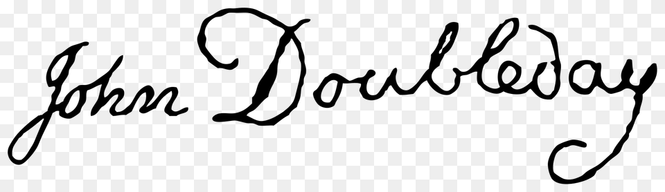 Signature Of John Doubleday, Gray Free Transparent Png