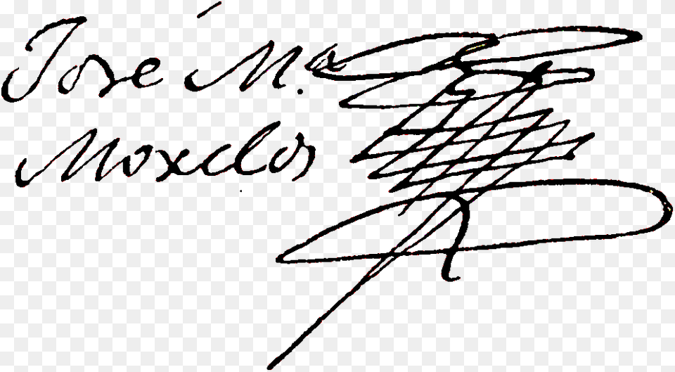 Signature Of Jose Ma Morelos Firma De Jose Maria Morelos Y Pavon, Handwriting, Text Free Png Download