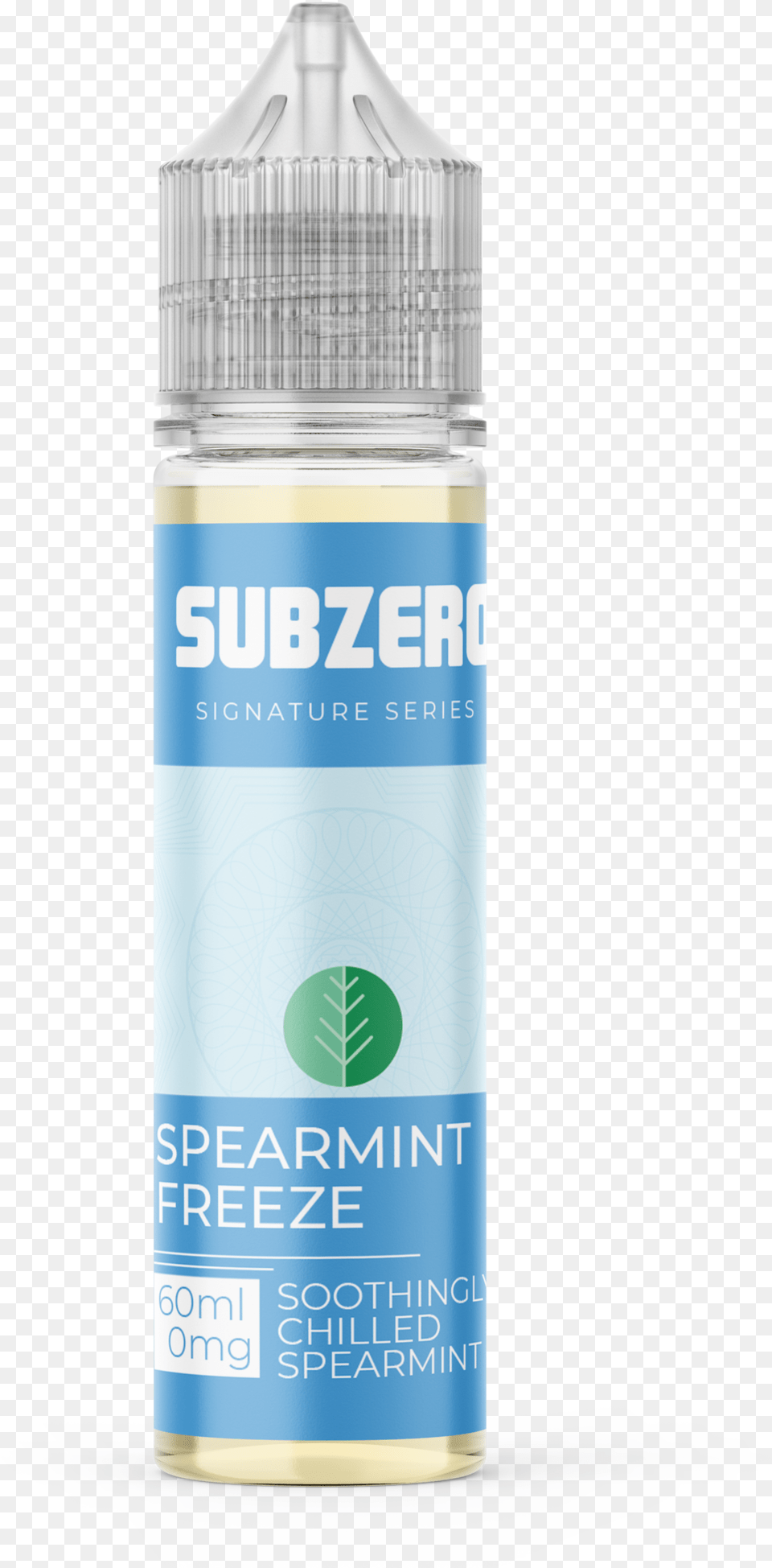 Signature Series Subzero Spearmint Freeze Menthol, Can, Tin, Cosmetics, Bottle Png