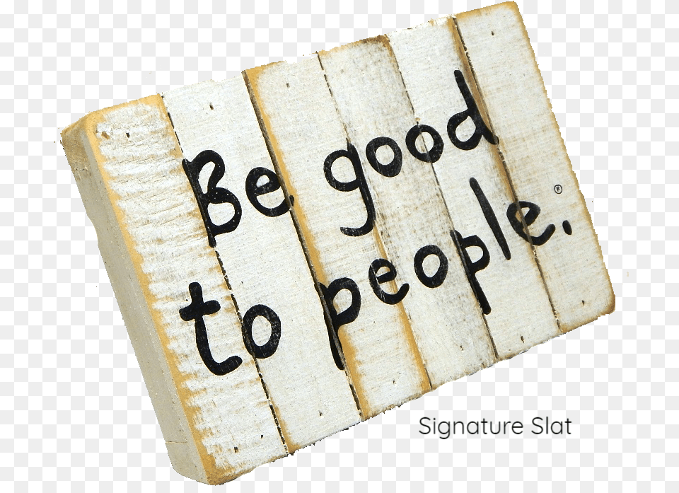 Signature Slat Wood Sign Made In Usa Handmade White Wood, Text, Number, Symbol Free Transparent Png