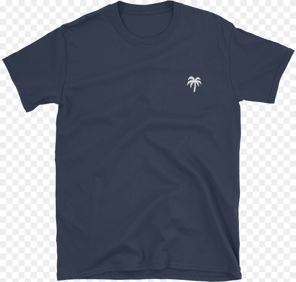 Signature White Palm Tree Logo Short Sleeve Unisex Tshirt East End Houston T Shirt, Clothing, T-shirt Png