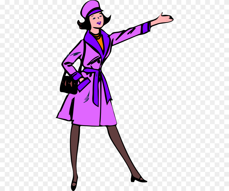 Signorina In Viola, Sleeve, Purple, Clothing, Coat Free Transparent Png