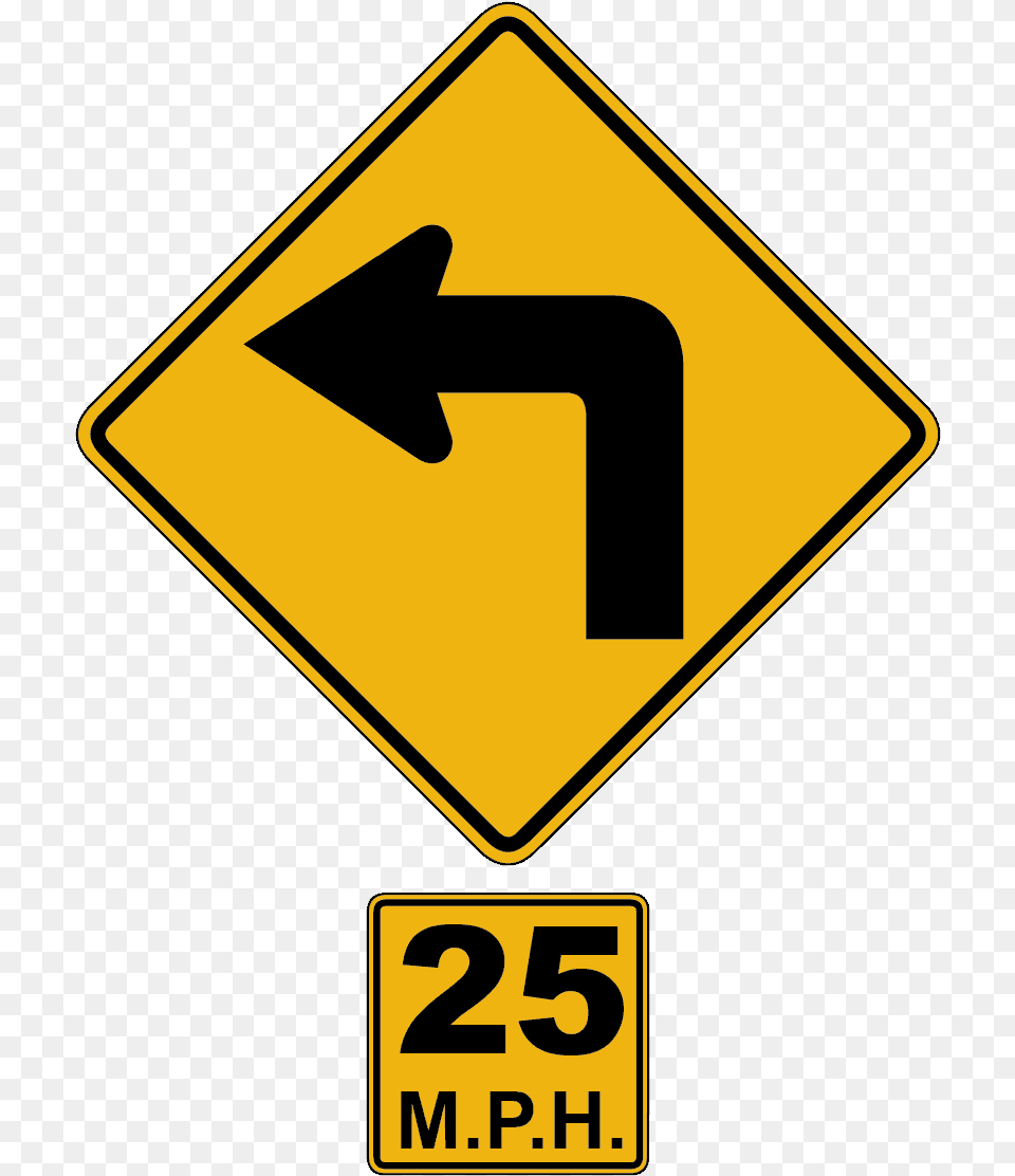 Signs Turn Left, Sign, Symbol, Road Sign Png