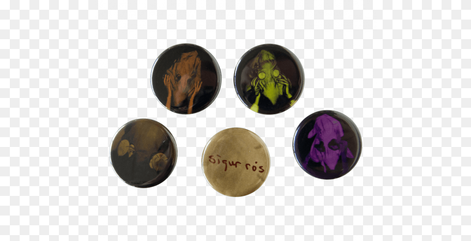 Sigur Rsmask Badge Set Sigur Ros Pin, Purple, Leaf, Plant, Animal Free Transparent Png