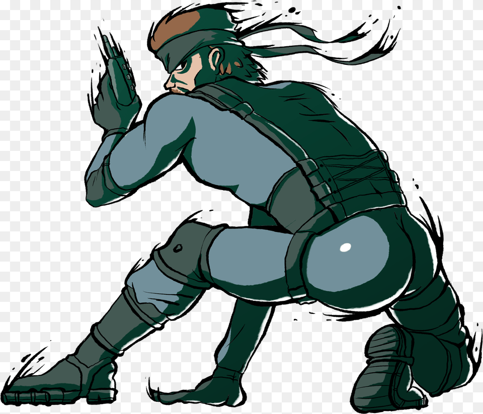 Siivagunner Wiki Solid Snake Crawling, Adult, Male, Man, Person Free Png