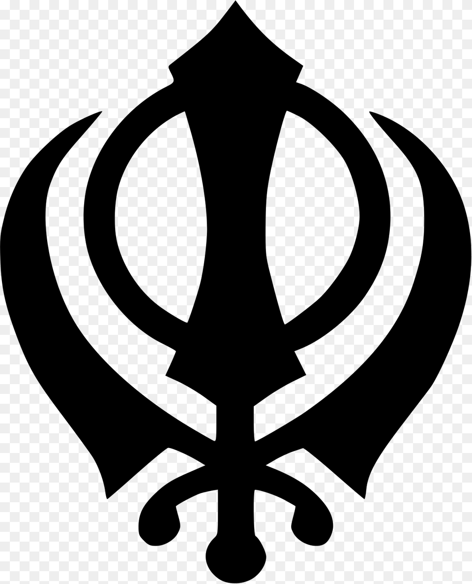 Sikh Symbol, Gray Free Png Download