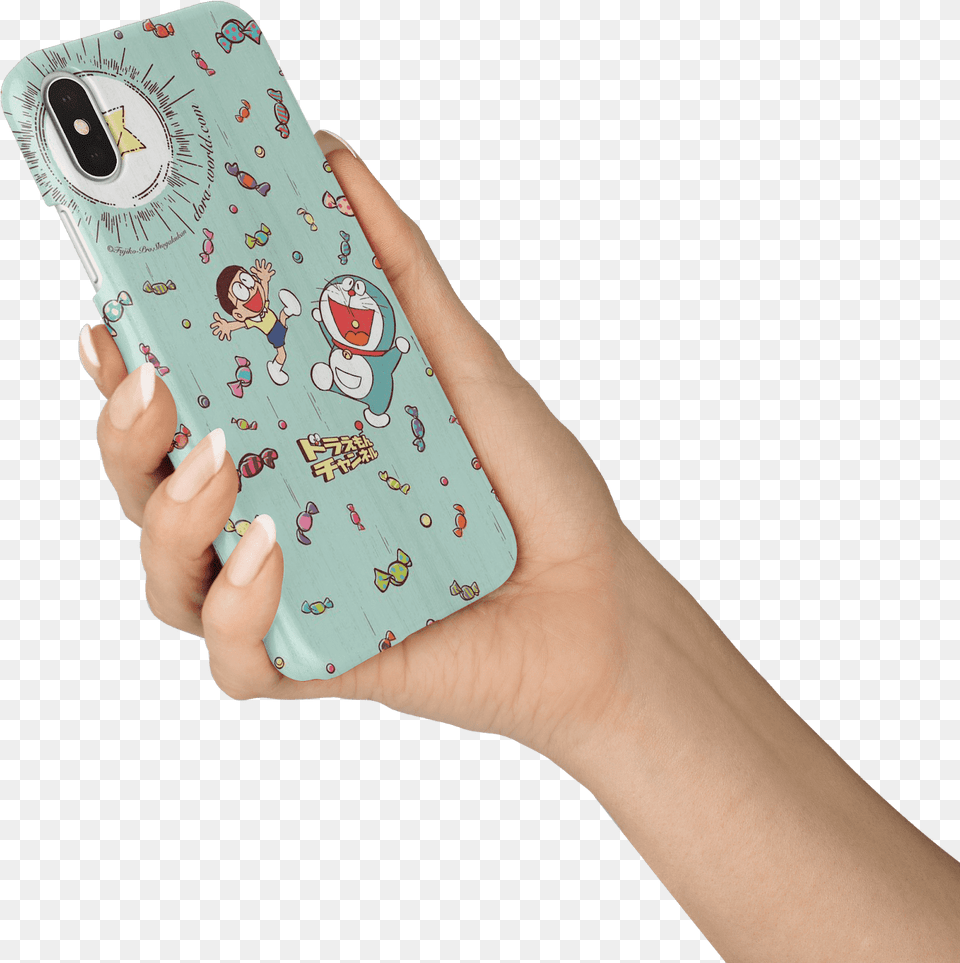 Silahkan Gmbar Mockup Karakter Kartun Nobita Iphone Xs, Electronics, Mobile Phone, Phone, Accessories Png Image