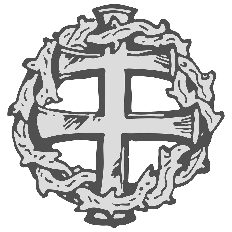 Silbernes Abzeichen Der Rodobrana Clipart, Cross, Emblem, Symbol, Electronics Free Transparent Png