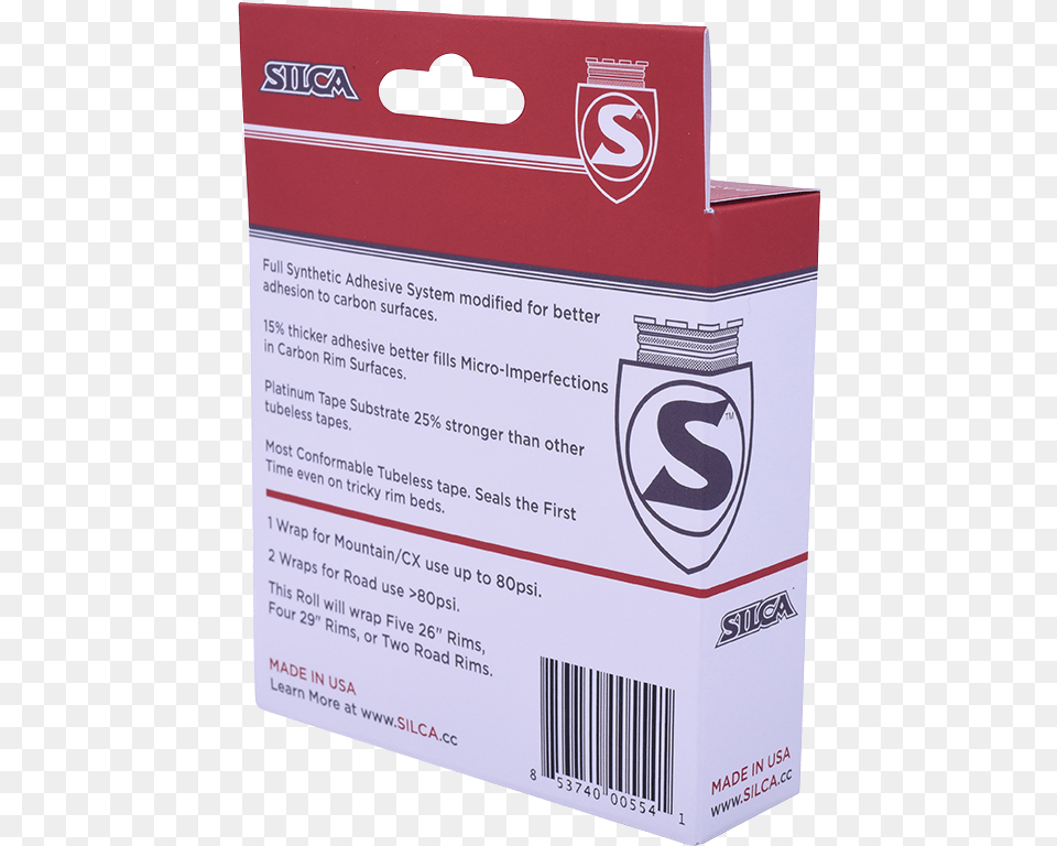 Silca Platinum Tubeless Rim Tape, Box, Cardboard, Carton Png