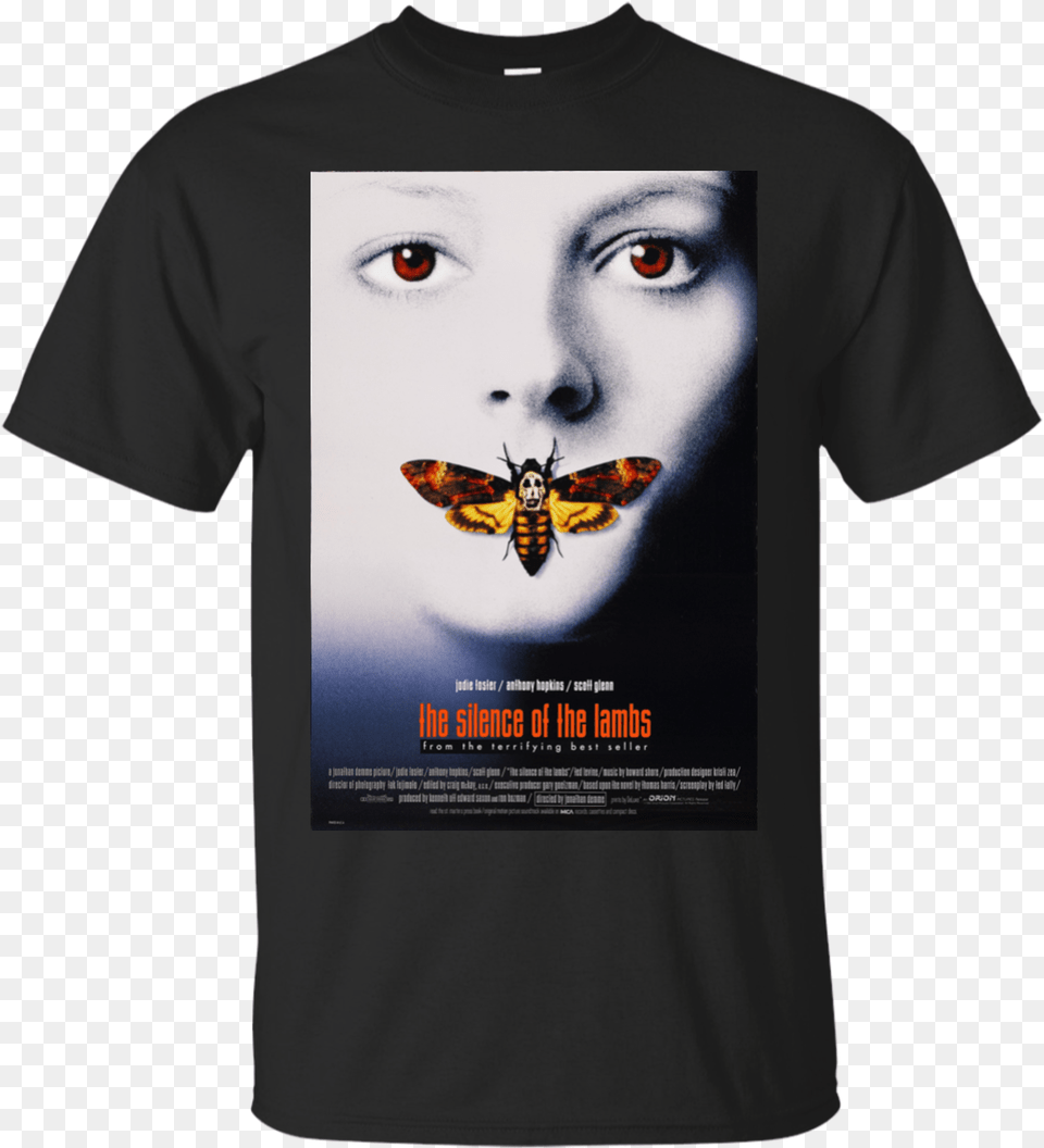 Silence Of The Lambs Movie Poster, Clothing, T-shirt, Wasp, Animal Free Png Download