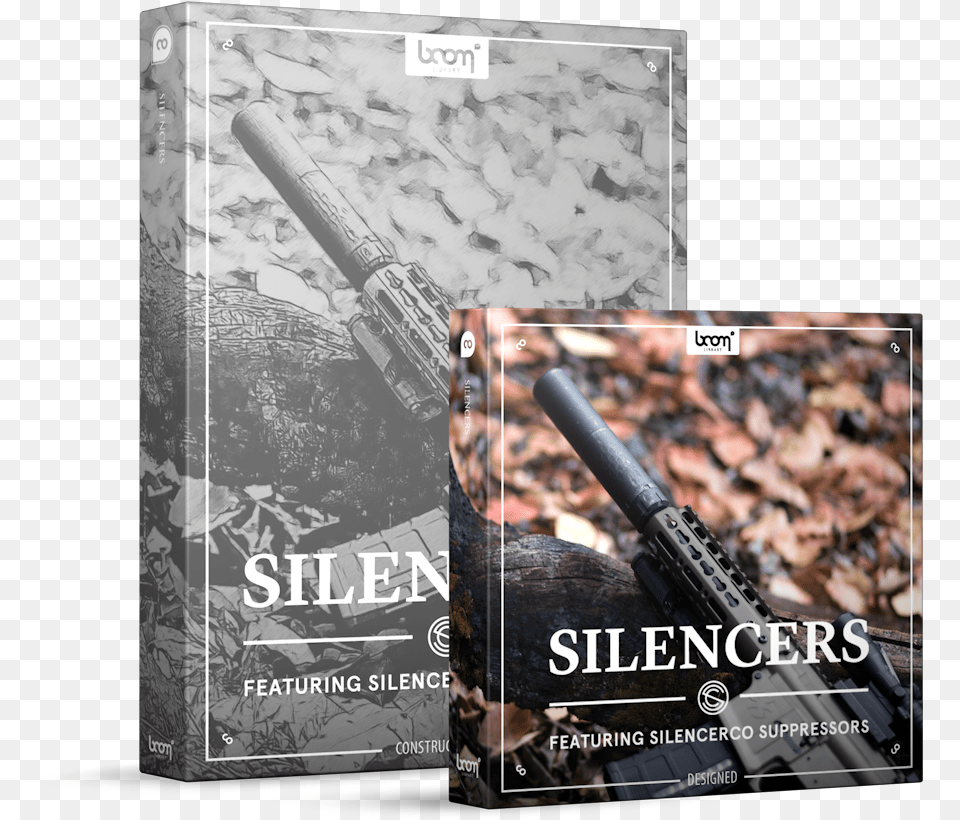 Silencers Sound Effects Library Product Box Boom Library Silencers, Firearm, Weapon, Gun, Rifle Png