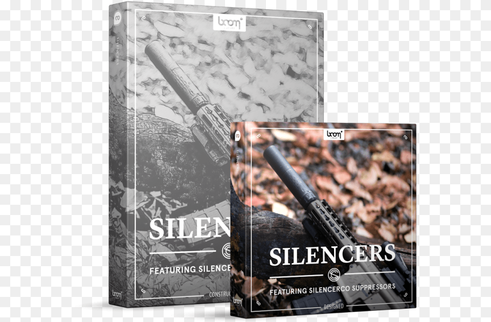 Silencers Sound Effects Library Product Box Boom Library Silencers, Firearm, Gun, Rifle, Weapon Png