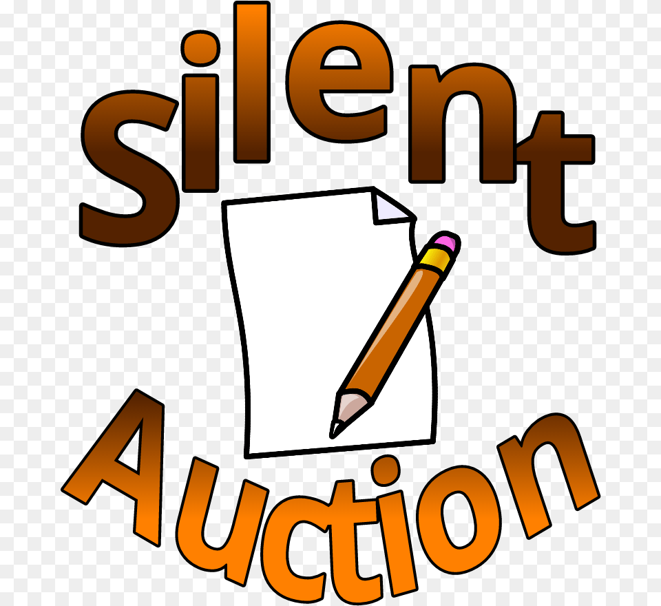 Silent Auction Clipart, Text, Pencil Png Image