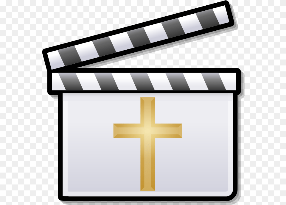 Silent Film Clipart, Cross, Symbol, Clapperboard Free Transparent Png