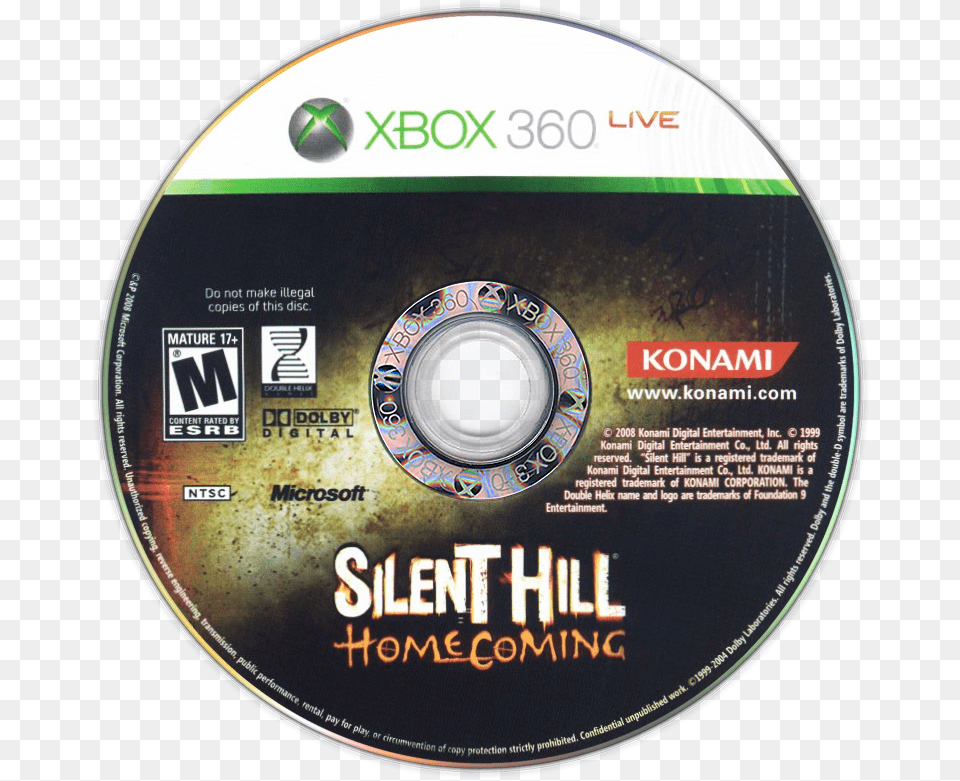 Silent Hill Homecoming Details Launchbox Games Database Optical Storage, Disk, Dvd Png Image