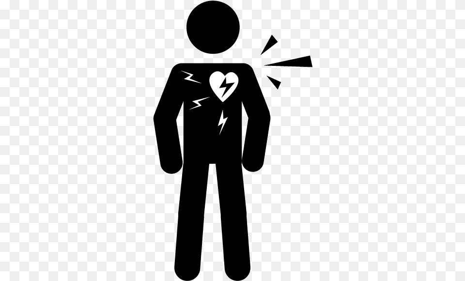 Silent Ischema Coronary Artery Disease Icon, Stencil, Heart Png Image