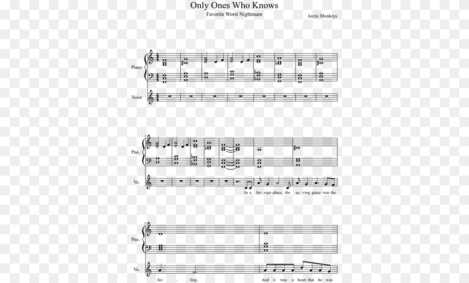 Silent Night Melody Sheet Music, Gray Free Png