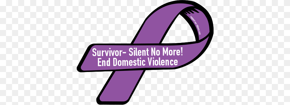Silent No More Domestic Violence Ribbon National Cancer Survivors Day Ribbon, Purple Png Image
