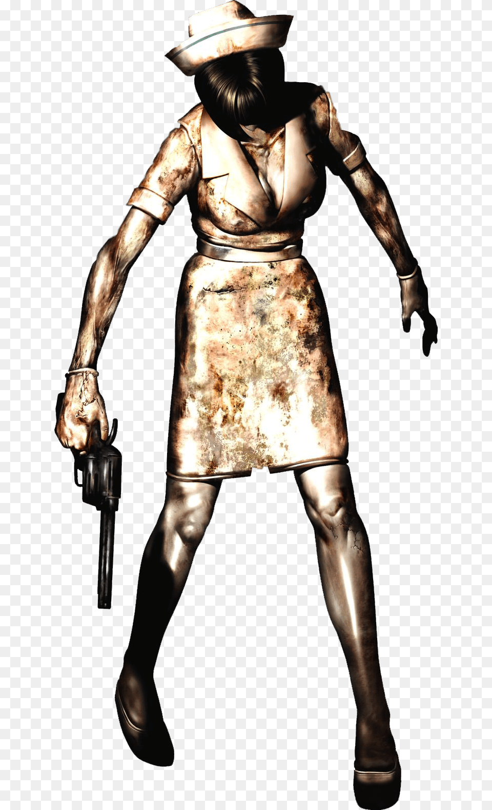 Silenthill Nurse Silenthillnurse Silenthill2 Freetoedit Demon Nurse Silent Hill, Adult, Bronze, Male, Man Png