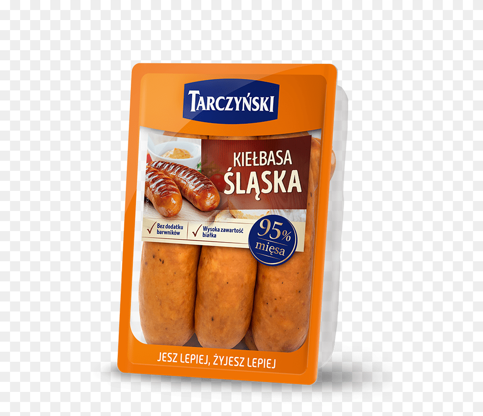 Silesian Sausage, Food, Hot Dog, Bread Png Image