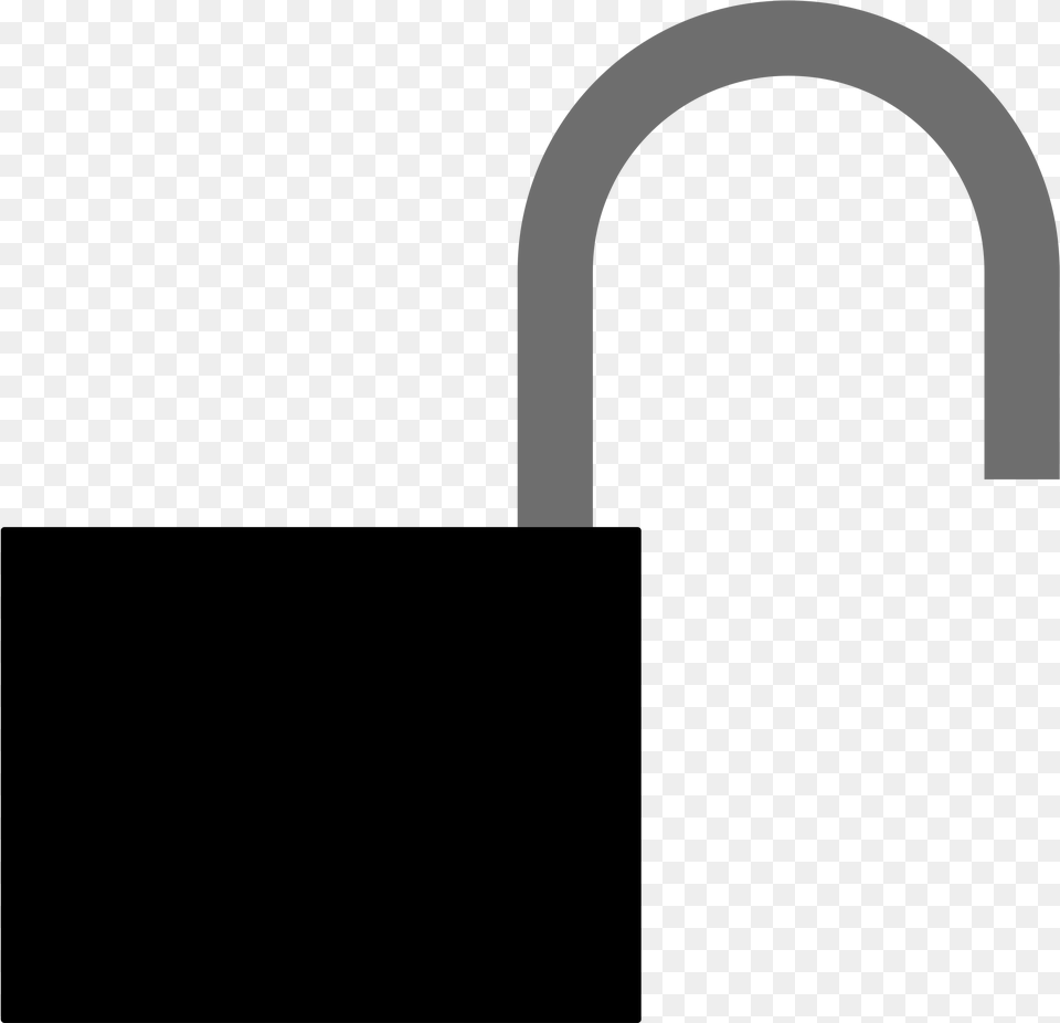 Silhou Big Image Unlocked Lock Clipart Png