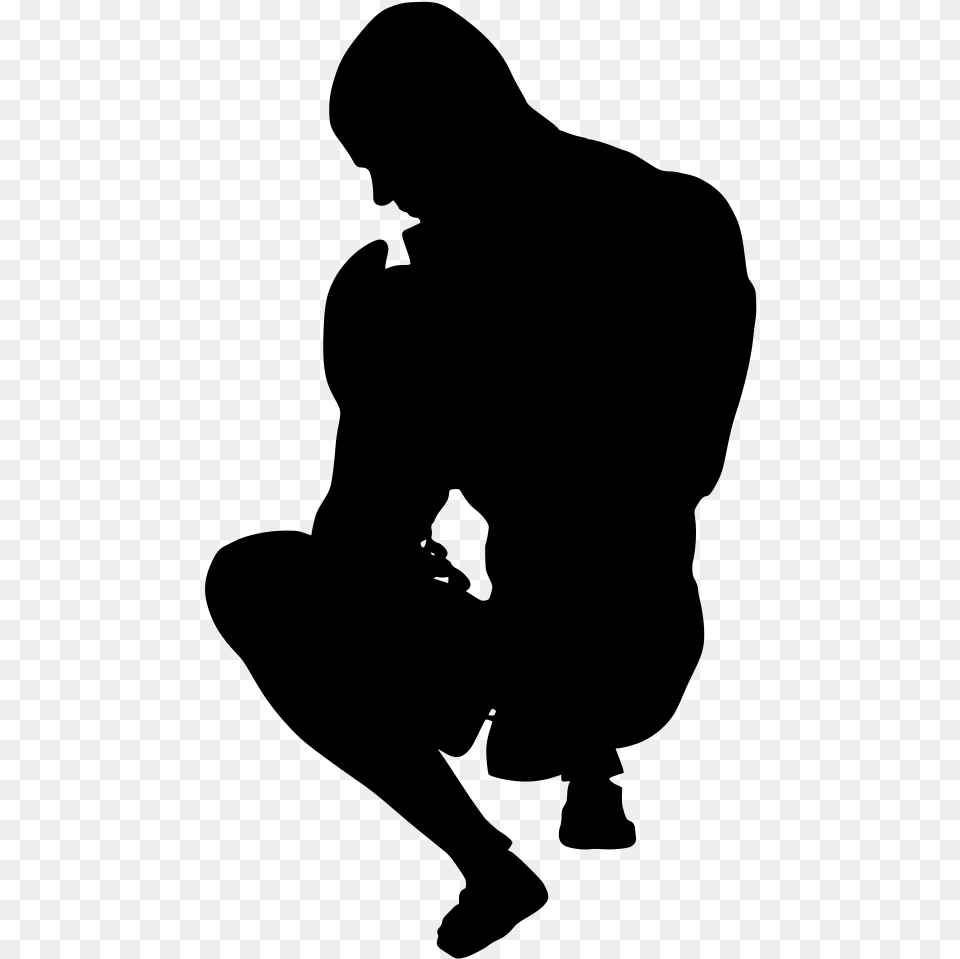 Silhouette, Gray Free Transparent Png