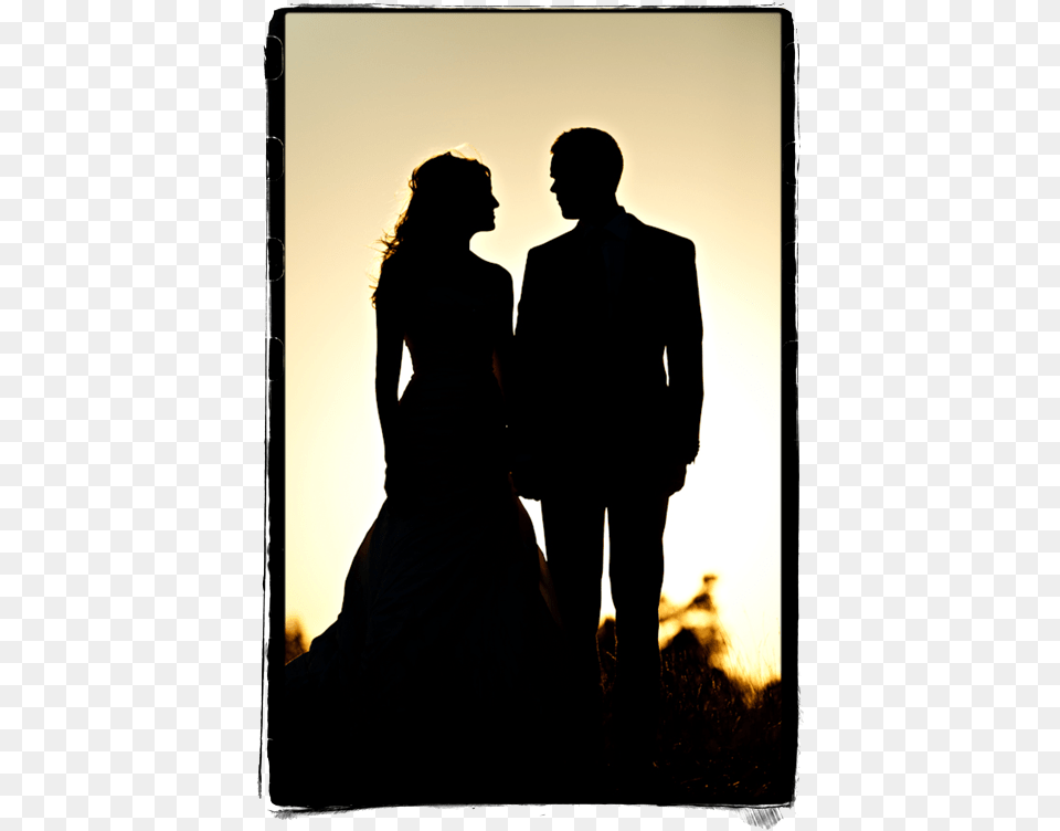 Silhouette, Formal Wear, Clothing, Dress, Wedding Free Png