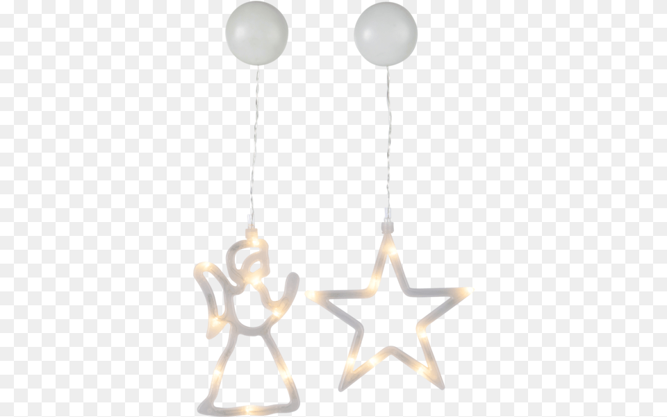 Silhouette 2 Pack Sparky Led Decorative Silhouettes Set Of 2 Star, Accessories, Earring, Jewelry, Chandelier Free Png Download