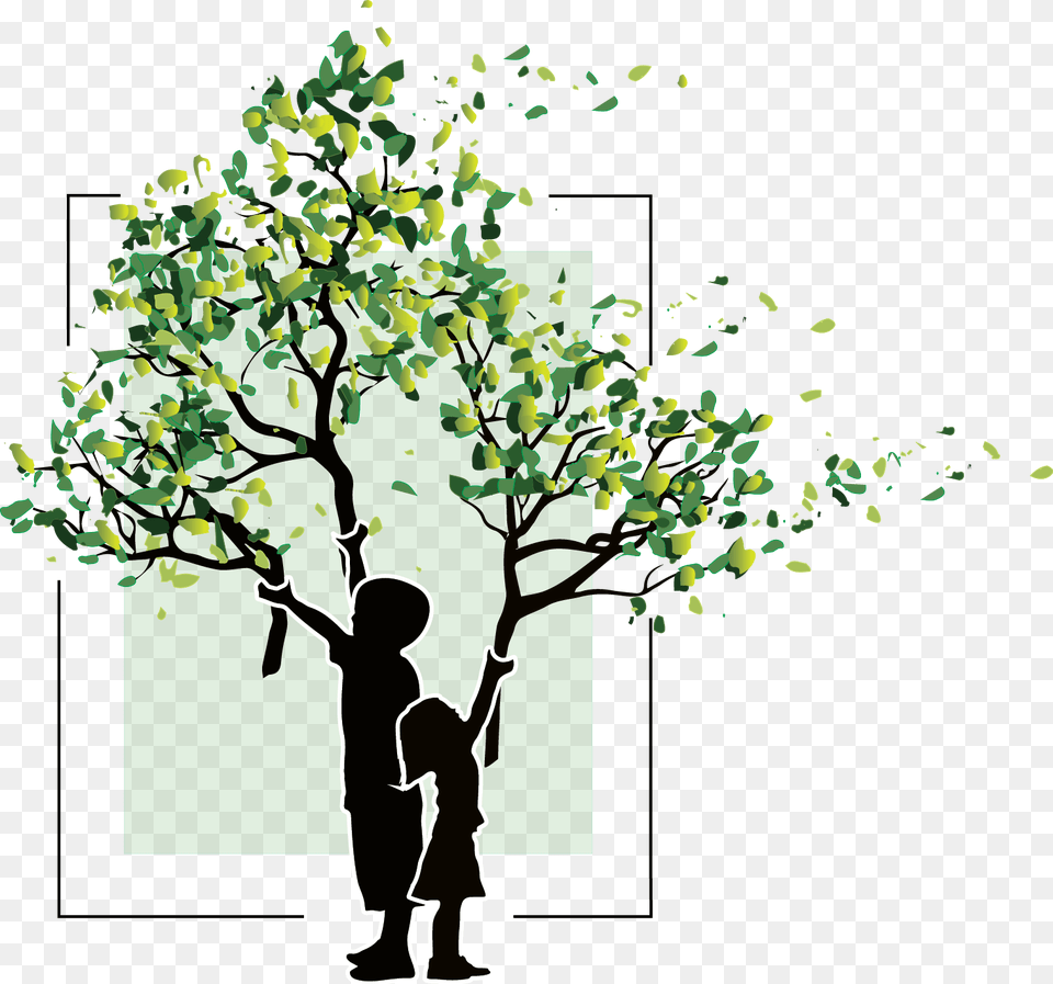 Silhouette, Tree, Plant, Person, Art Png