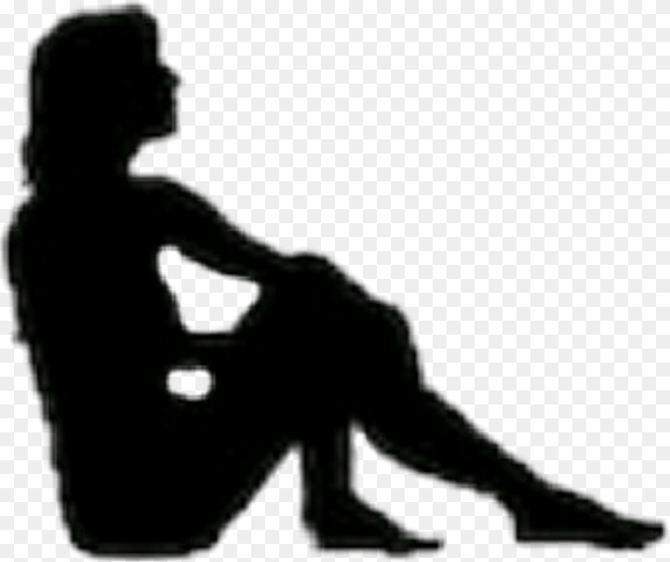 Silhouette, Person, Sitting, Baby, Head Free Png