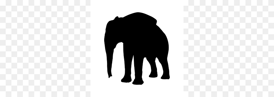 Silhouette Animal, Elephant, Mammal, Wildlife Png Image