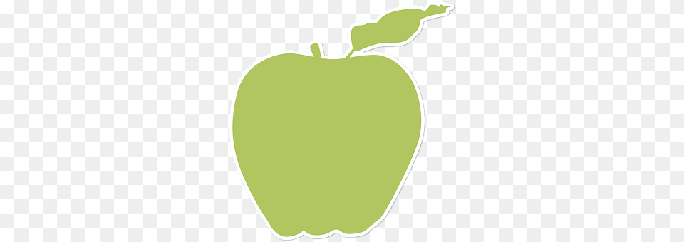 Silhouette Apple, Food, Fruit, Plant Png Image