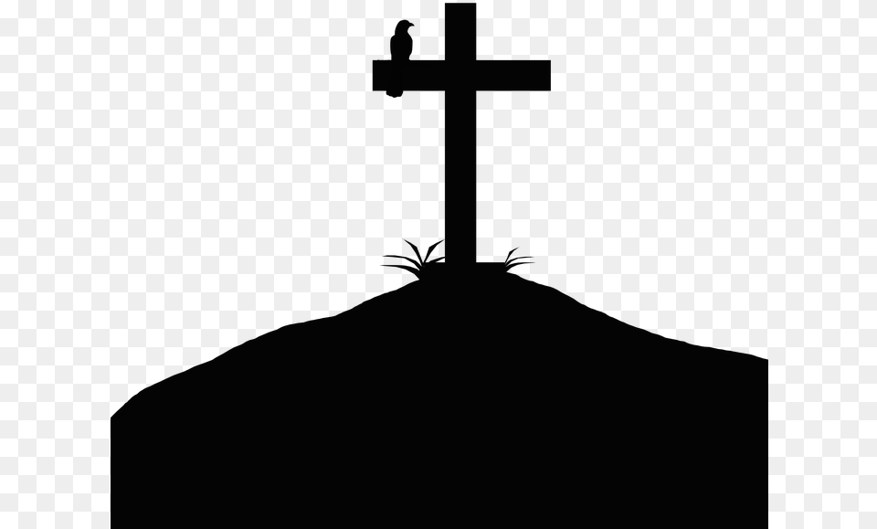 Silhouette, Cross, Symbol, Altar, Architecture Free Png